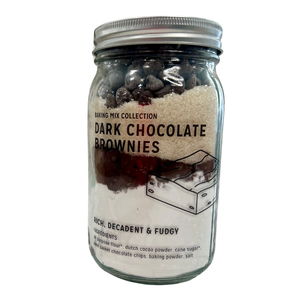Dark Cocoa Brownies Baking Mix Gift Jar