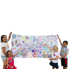 Load image into Gallery viewer, Christmas Coloring Tablecloth | Christmas Family Activity
