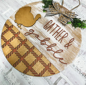 Gather & Gobble Door Hanger