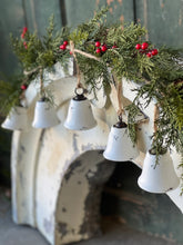 Load image into Gallery viewer, Bella Bells Garland White - Christmas Decor - Winter Decor
