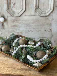 Cadence Garland White Wash - Christmas Decor - Winter Decor