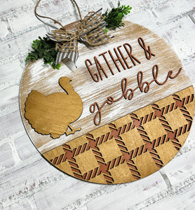 Gather & Gobble Door Hanger