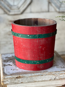 Holiday Barrel Buckets - Christmas Decor - Winter Decor