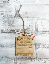 Load image into Gallery viewer, Desr Santa Handwriting Keepsake Christmas Ornament - Personalized
