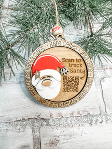 Santa Tracker Christmas Ornament