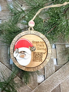 Santa Tracker Christmas Ornament