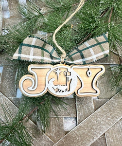 Joy Nativity Ornament