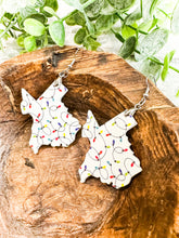 Load image into Gallery viewer, Christmas Lights Texas Acrylic Earrings
