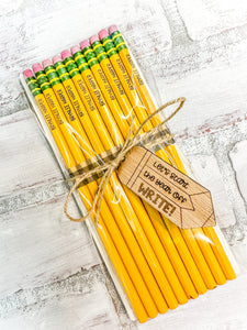 Personalized Set of Engraved Pencils