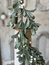 Load image into Gallery viewer, Ice Kissed Mistletoe Garland - Christmas Greenery - Winter Decor
