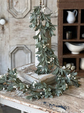 Load image into Gallery viewer, Ice Kissed Mistletoe Garland - Christmas Greenery - Winter Decor
