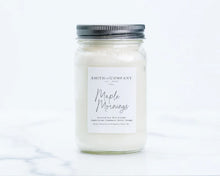 Load image into Gallery viewer, Maple Mornings - Smith &amp; Co. Candles 16 oz. Mason Jar Soy Wax Candle
