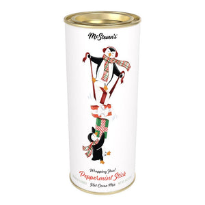 Penguins "Wrapping Fun" Peppermint Stick Cocoa