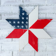 Load image into Gallery viewer, Patriotic Stars &amp; Stripes Rustic Barn Star Wall Decor
