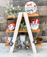 Load image into Gallery viewer, 3D Sweet Land of Liberty Patriotic Tiered Tray Set -  Seasonal Decor
