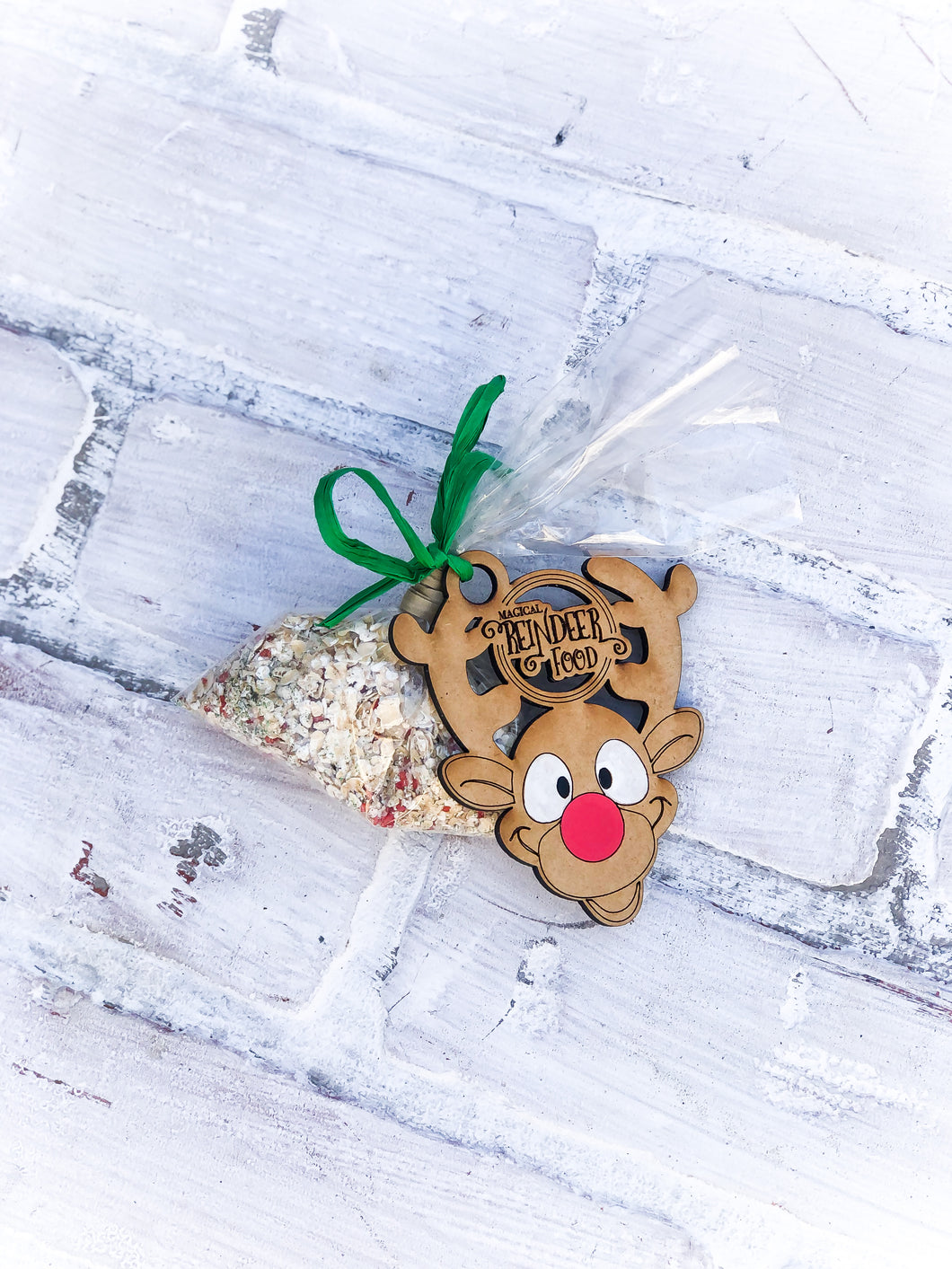 Magic Reindeer Food - Christmas Eve For Kid - Reindeer Tag Wood Ornament