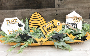 3D Bee Tiered Tray Set - Spring - Seasonal Decor
