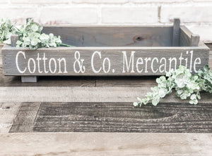 Cotton & Co. Mercantile Tray - Centerpiece - Personalized Gift