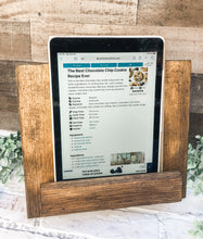 Load image into Gallery viewer, Rustic Farmhouse Kitchen Adjustable Cookbook Stand Display
