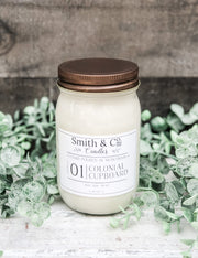 Smith & Co. Candles - 16 oz. Mason Jar Soy Wax Candle