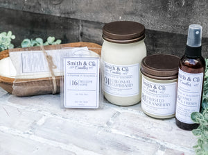 Smith & Co. Candles - 16 oz. Hand Poured Soy Wax Dough Bowl Candle