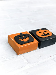 3D Rustic Jack O Lantern Pumpkin Halloween Block Set