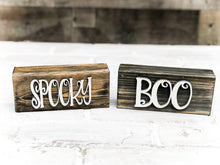 Load image into Gallery viewer, 3D Boo Spooky Farmhouse Halloween Shelf Sitter
