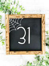 Load image into Gallery viewer, 3D October 31 Halloween Farmhouse Framed Shelf Sitter
