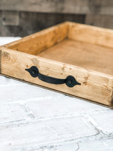 Load image into Gallery viewer, Farmhouse Casserole Carrier - Rustic Serving Tray - Kitchen Decor
