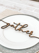 Load image into Gallery viewer, Thanksgiving Place Setting Words - Table Decor
