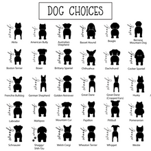 Load image into Gallery viewer, Dog Breed Silhouette Leash Holder Sign
