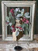 Load image into Gallery viewer, Nostalgic Noel Candle Ring - Christmas Greenery - Winter Decor
