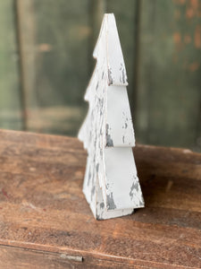 Rustic White Metal Tree - Christmas - Winter Decor
