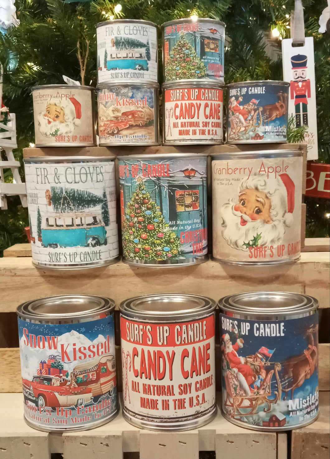 Christmas Paint Can Candles - 1/4 Pint