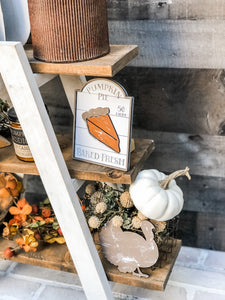 3D Thanksgiving Fall Tiered Tray Set - Seasonal Decor