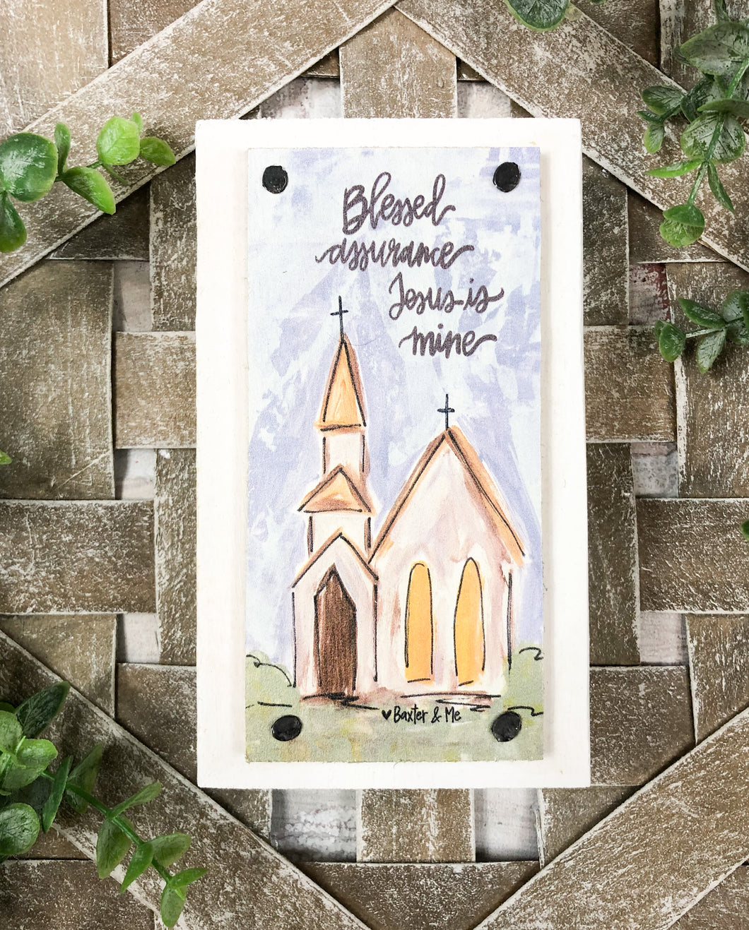 Happy Block Shelf Sitter Sign - Inspirational Gift