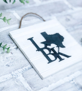 LBK Texas Mini Hanging Sign - Lubbock Memorabilia