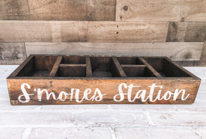 S'mores Station - Rustic Serving Tray - Kitchen