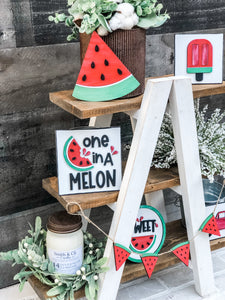 3D Watermelon Tiered Tray Set - Summer - Seasonal Decor