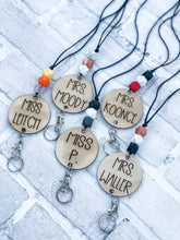 Load image into Gallery viewer, Personalized Wood Lanyard - Teacher Gift - Accessory
