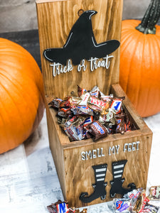 Porch Trick or Treat Box - Halloween Decor