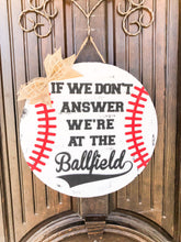 Load image into Gallery viewer, 3D Baseball or Softball Door Hanger - Housewarming
