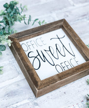 Load image into Gallery viewer, Office Sweet Office - Shelf Sitter - Framed Sign
