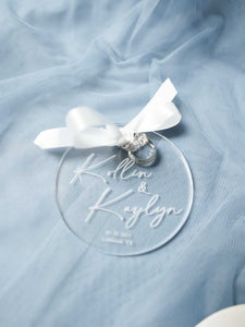 Wedding Ring Display - Keepsake Ornament
