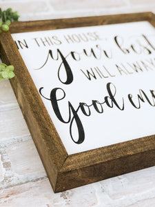 Your Best Will Always Be Good Enough Framed Sign - Farmhouse Wall Decor