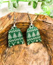 Load image into Gallery viewer, Ugly Christmas Sweater Wood Earrings
