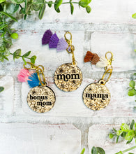 Load image into Gallery viewer, Mom Wood Tassel Keychain - Gift
