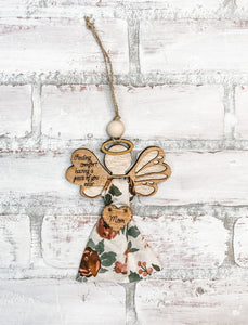 Keepsake Angel Fabric Memorial Christmas Ornament - Gift