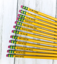 Load image into Gallery viewer, Personalized Pencil Set of 12 - Laser Engraved - Back To School - Teacher Gift - Office
