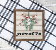 Load image into Gallery viewer, Mistletoe Leaning Sign - Christmas Sign
